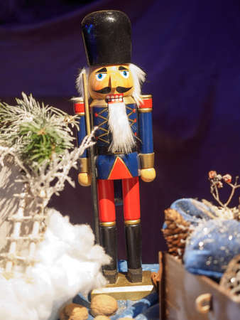 Christmas Decoration with a Nutcrackerの写真素材