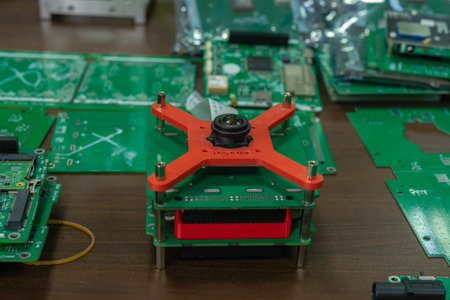 Boards with microcircuits on the assembly site