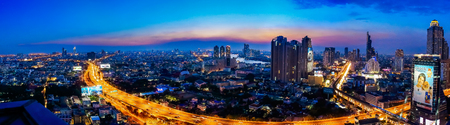 Bangkok night panoramaのeditorial素材