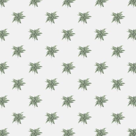 Vector seamless texture with abstract leaves. Endless background. Vector backdrop. Green pattern.のイラスト素材