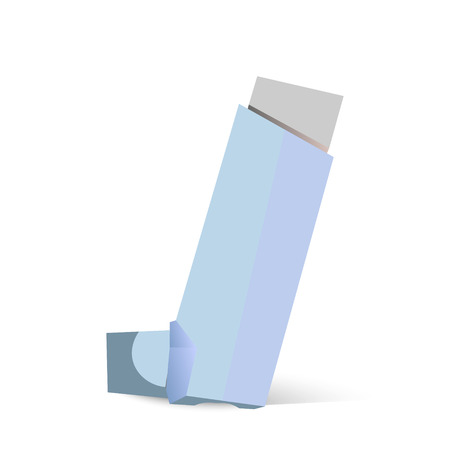 Inhaler for asthma and other respiratory diseasesのイラスト素材