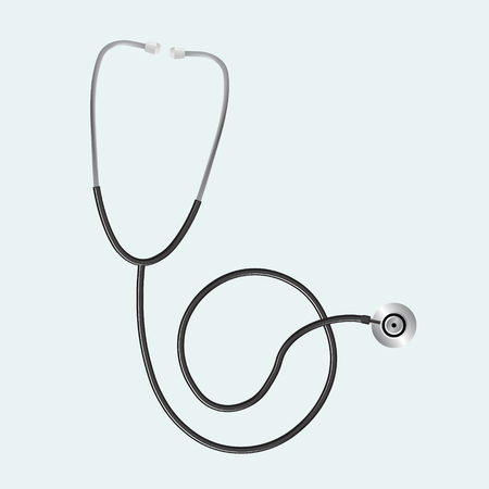Realistic stethoscope in vectorのイラスト素材