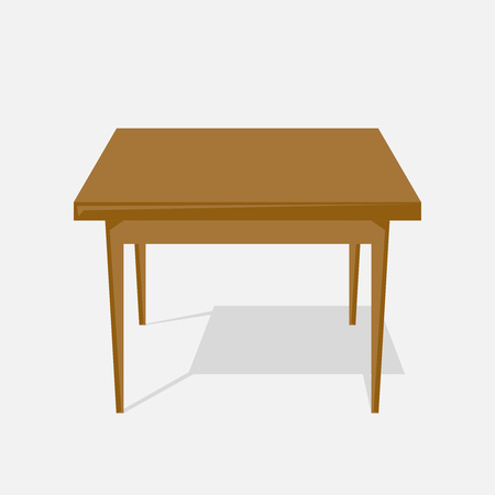 Wooden table with shadowのイラスト素材