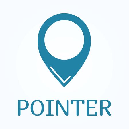 Map pointer icon. Location symbol in flat style.のイラスト素材