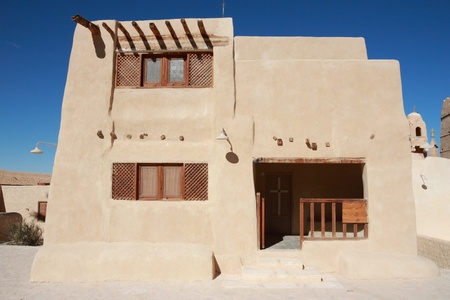 Ancient cell in Christian monastery, one of the oldest in the world, Egypt, St  Antonyの写真素材