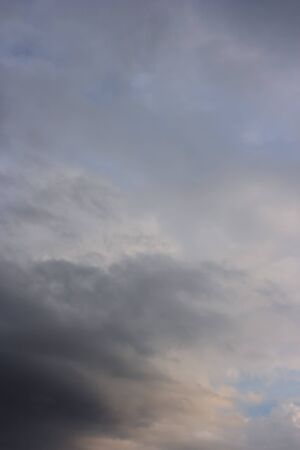 Stormy clouds on summer evening の写真素材