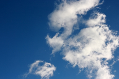 White clouds in the heavenの写真素材