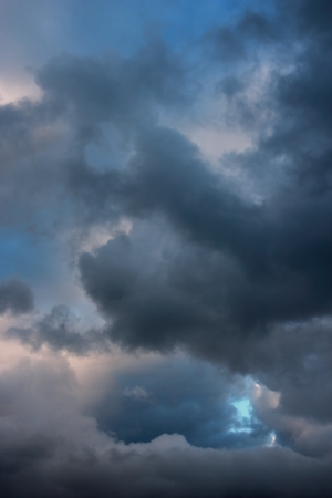Stormy clouds on summer evening  Rainy cloudy sky before the storm の写真素材
