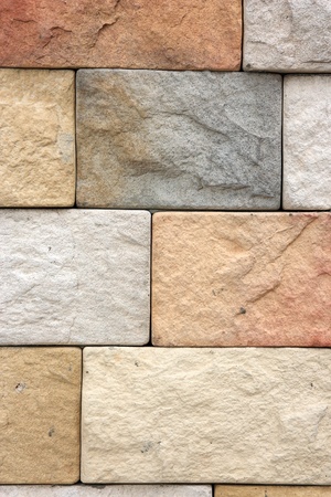 Colorful brick wall の写真素材