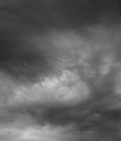 Storm clouds  Rainy clouds over horizon の写真素材