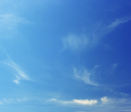 Beautiful sky over horizon and white clouds  Morning sky  の写真素材