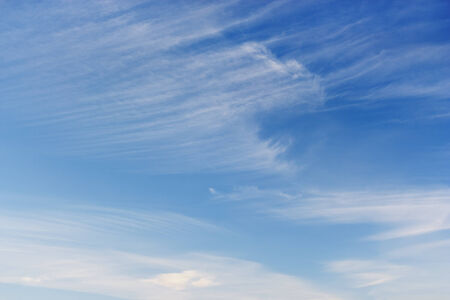 Blue sky and white cloudsの写真素材