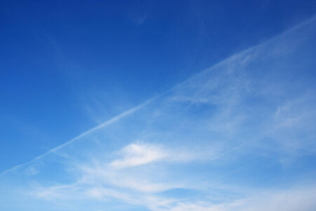 Blue sky and white clouds  Morning sky  の写真素材
