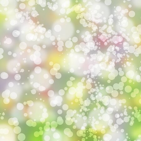 Sparkles, blurred lights  background. Spring field at beautiful day.の写真素材