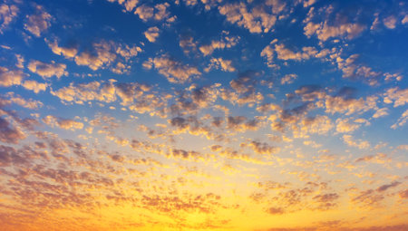 Majestic evening northern skyの写真素材