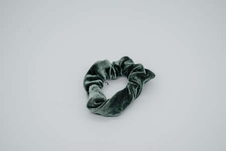 Elastic hair band on a light background close up. Side viewの写真素材