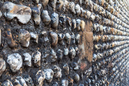 Old brickwork in Westminster, Londonの写真素材