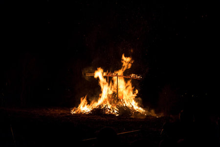 Ritual bonfire Luxembourgの写真素材