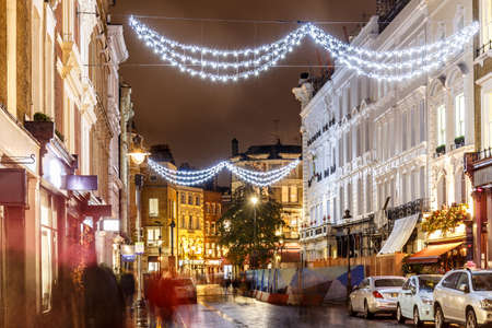 Christmas lights 2016 in Covent Garden, London, Englandのeditorial素材