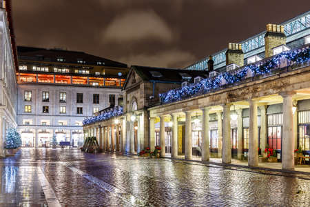 Christmas lights 2016 in Covent Garden, London, Englandの写真素材