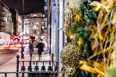 Christmas decoration in Mayfair, London, Englandの写真素材