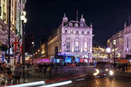 Soho in Christmas, Londonのeditorial素材