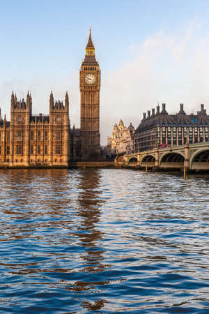 Big ben in winter morning, Londonの写真素材