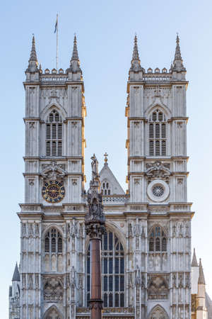 Westminster abbey in winter morning, Londonの写真素材