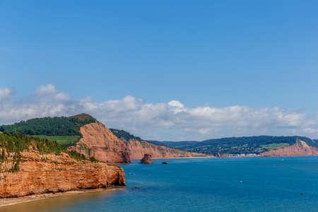 Travelling at Jurassic coast seaside (Devon), UKの写真素材