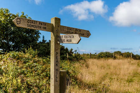 Travelling at Jurassic coast seaside (Devon), UKの写真素材