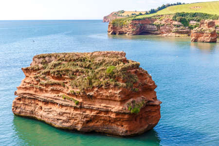 Travelling at Jurassic coast seaside (Devon), UKの写真素材