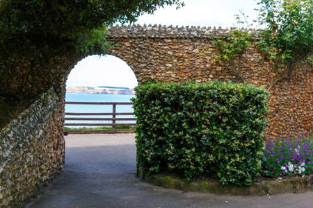 Travelling at Jurassic coast seaside (Devon), UKの写真素材