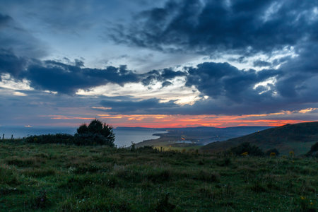 Isle of Wight in summer, England, UKの写真素材