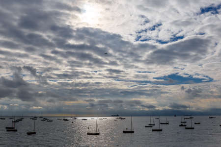 Isle of Wight in summer, England, UKの写真素材