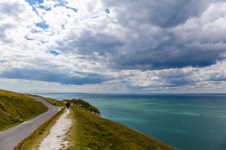 Isle of Wight in summer, England, UKの写真素材