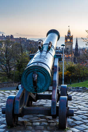 View from Calton Hill, Edinburgh, Scotlandの写真素材