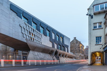 Scottish contemporary parliament in Edinburgh