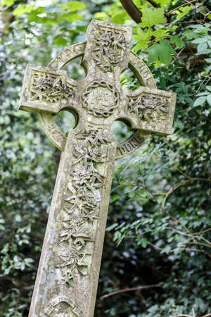 Nunhead cemetry in springの写真素材
