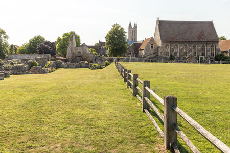Canterbury view in summer, Kent, England