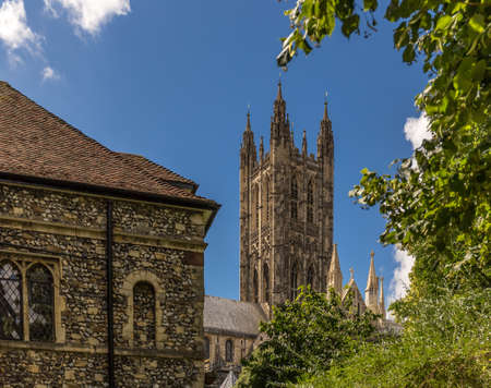 Canterbury view in summer, Kent, Englandの写真素材