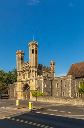 Canterbury view in summer, Kent, Englandの写真素材