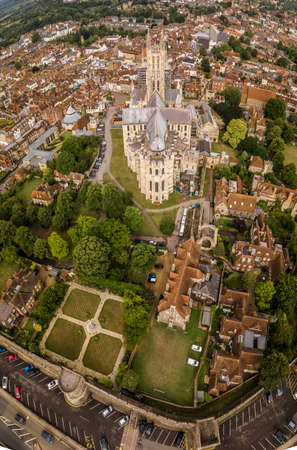 Canterbury view in summer, Kent, Englandの写真素材