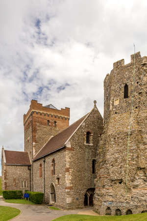 View on Dover castle in summer, Englandの写真素材