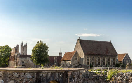 Canterbury view in summer, Kent, Englandの写真素材