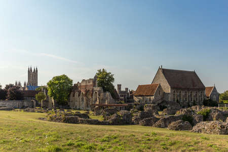 Canterbury view in summer, Kent, Englandの写真素材