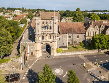 Canterbury view in summer, Kent, Englandの写真素材