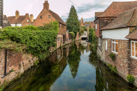 Canterbury view in summer, Kent, Englandの写真素材