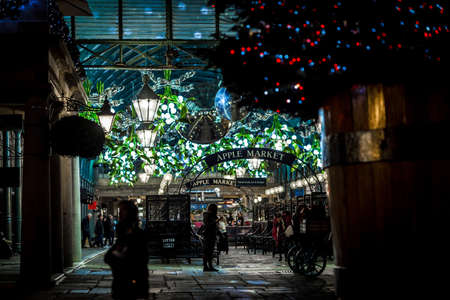 Christmas lights 2016 in Carnaby, London, UKのeditorial素材