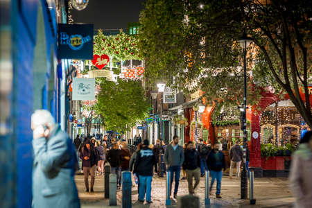 Seven dials at Christmas time in Londonのeditorial素材