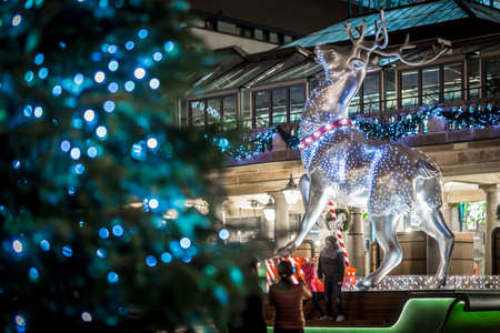 Covent garden deer in Christmas time, Londonのeditorial素材